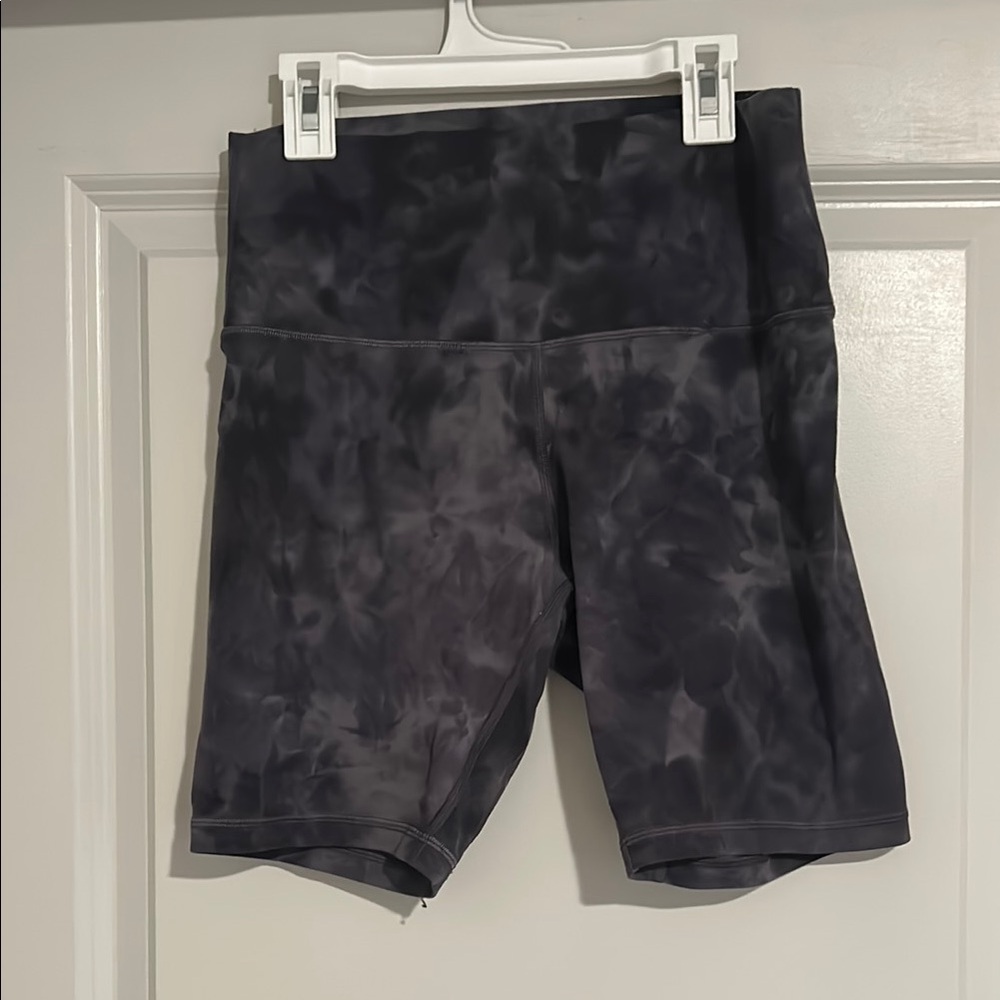 Women's Black Tie-Dye Shorts
